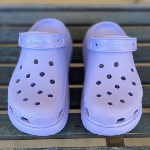 Crocs Classic Platform Clogs Men’s 9 / Women’s 11 Lavender Purple Slip-On Sandal - Picture 4 of 10